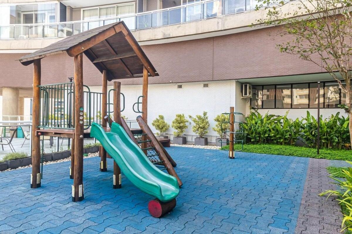 Studio Moderno Em Condominio De Luxo Pe Na Areia サントス エクステリア 写真