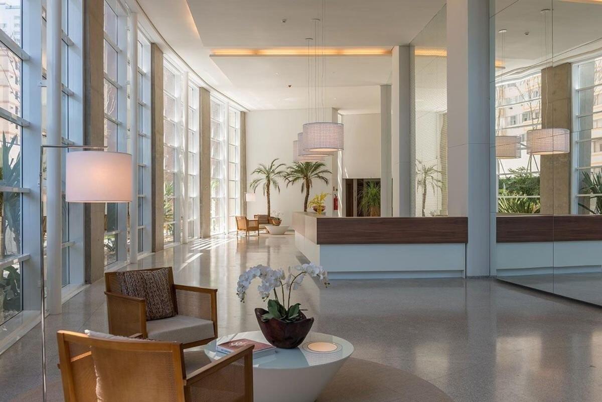 Studio Moderno Em Condominio De Luxo Pe Na Areia サントス エクステリア 写真