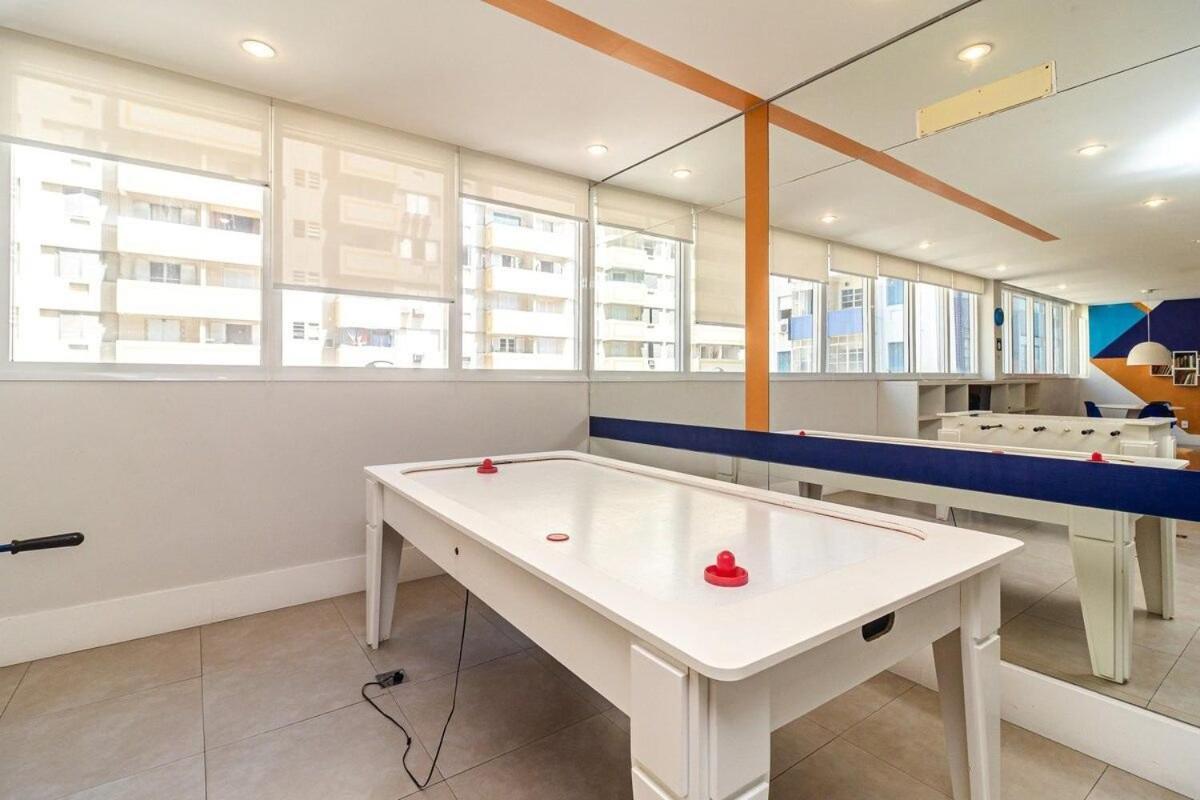 Studio Moderno Em Condominio De Luxo Pe Na Areia サントス エクステリア 写真