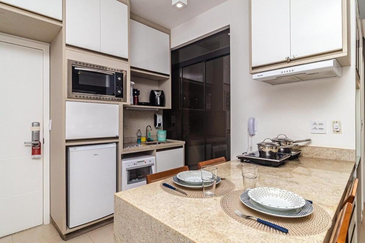 Studio Moderno Em Condominio De Luxo Pe Na Areia サントス エクステリア 写真