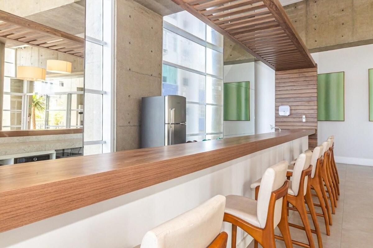 Studio Moderno Em Condominio De Luxo Pe Na Areia サントス エクステリア 写真